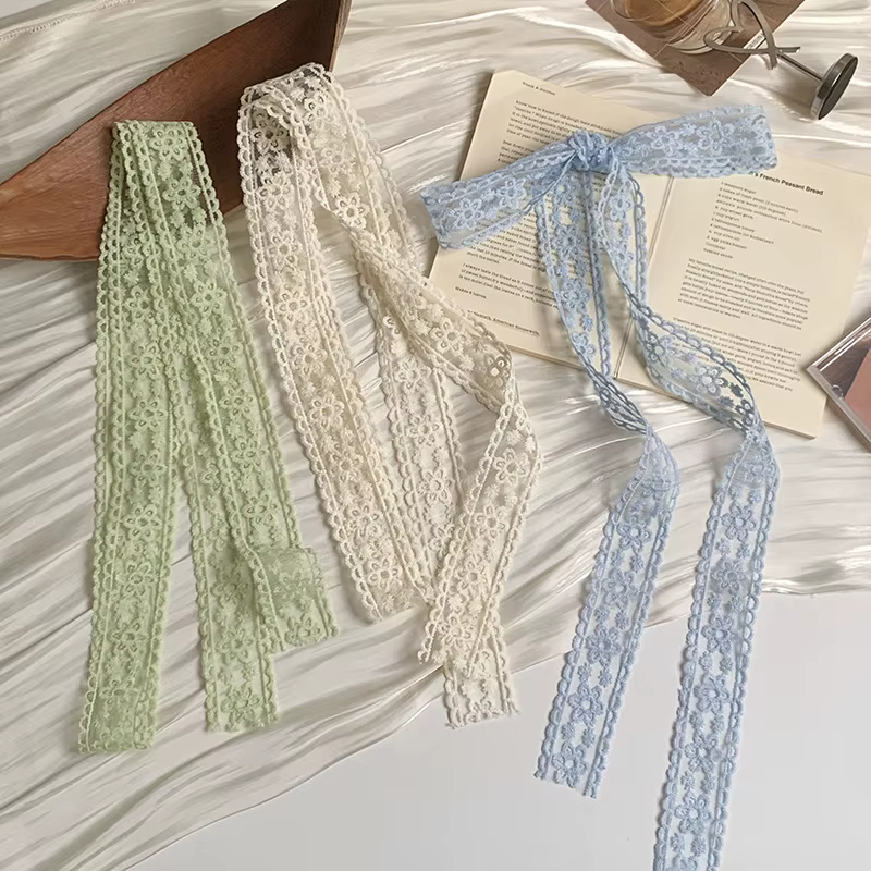 Écharpes en dentelle : Accessoires de cheveux élégants à nouer pour femmes