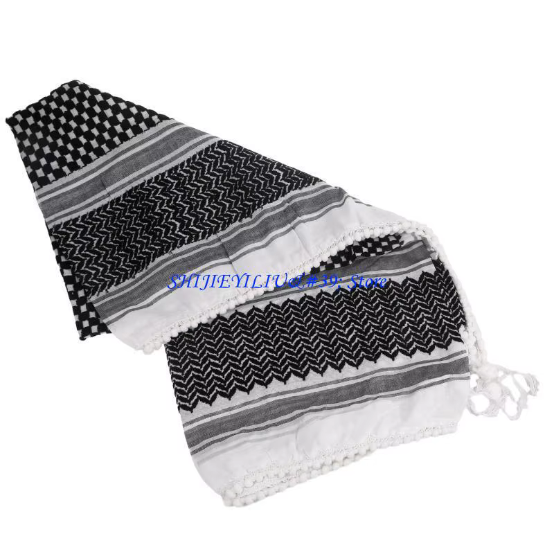 E21F – foulard religieux à Jacquard arabe pour adulte