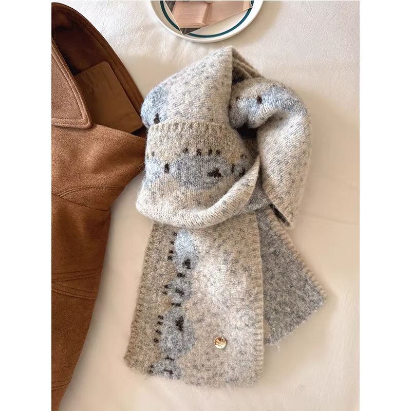 Écharpe version coréenne pour hommes et femmes en hiver