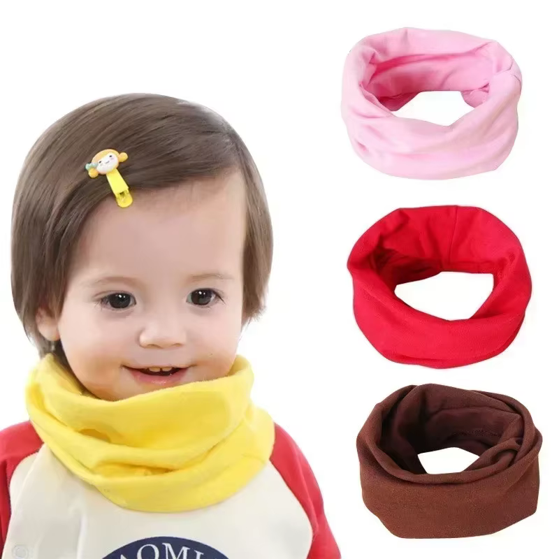 Écharpe en coton pour enfants automne hiver couette tissu bébé cou colliers fille bavoir chaud garçon