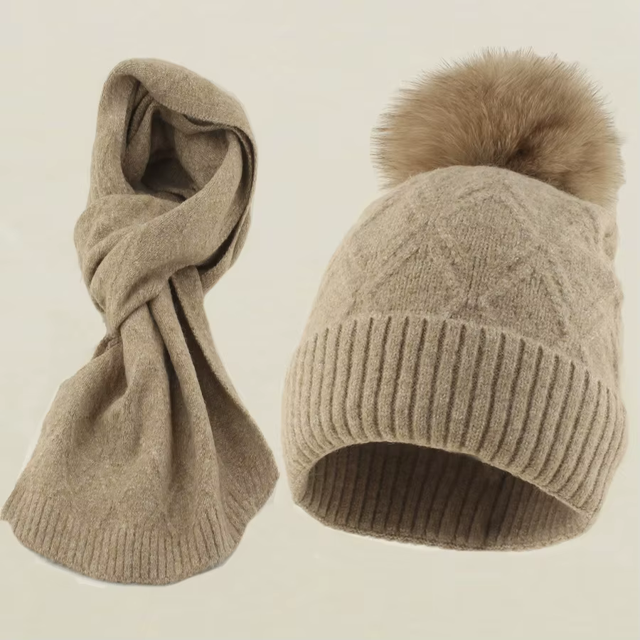 Ensemble chapeau et écharpe pour femmes