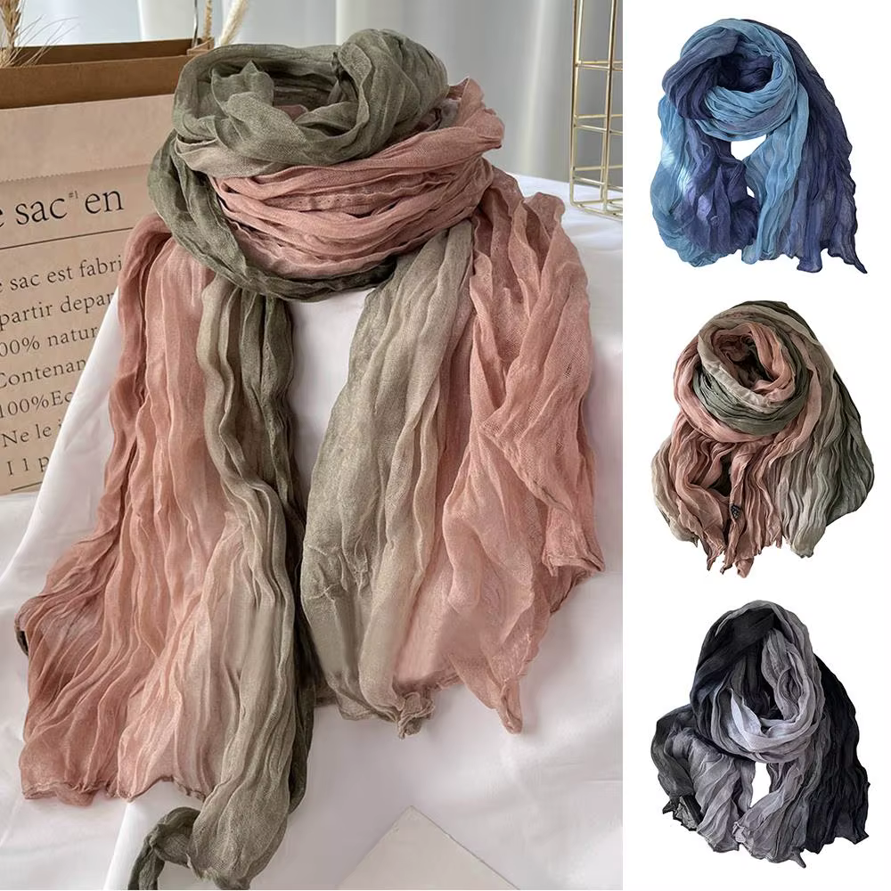 Écharpe en Coton et Chanvre pour Femme