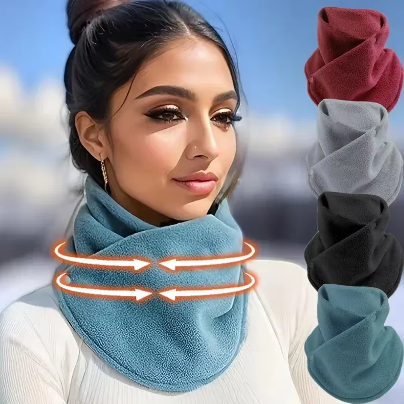 Nouvelle Écharpe en Polaire d'Agneau pour Femme