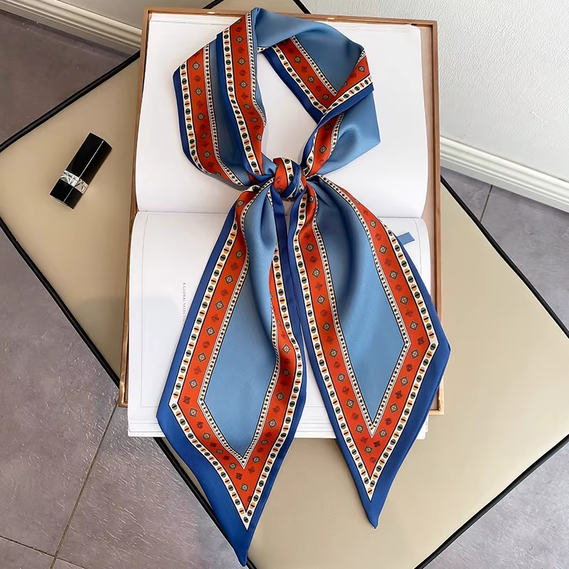 Nouveau Foulard Long en Soie de Luxe 2026 pour Femme