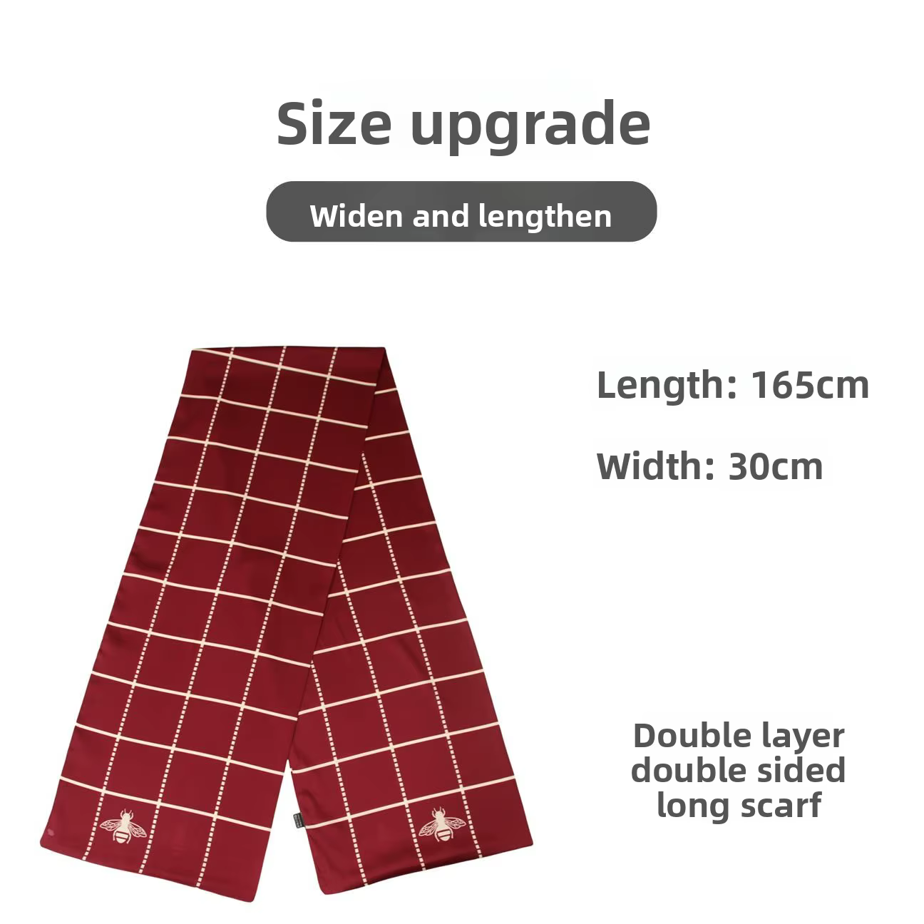 Nouveau foulard d'affaires de mode pour hommes cadeau pour papa petit ami lisse Double couche longue écharpe en soie