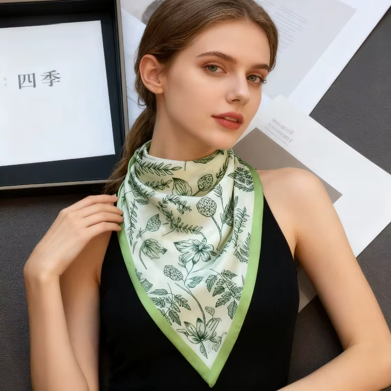 Foulard en ruban imprimé pour cheveux pour femmes