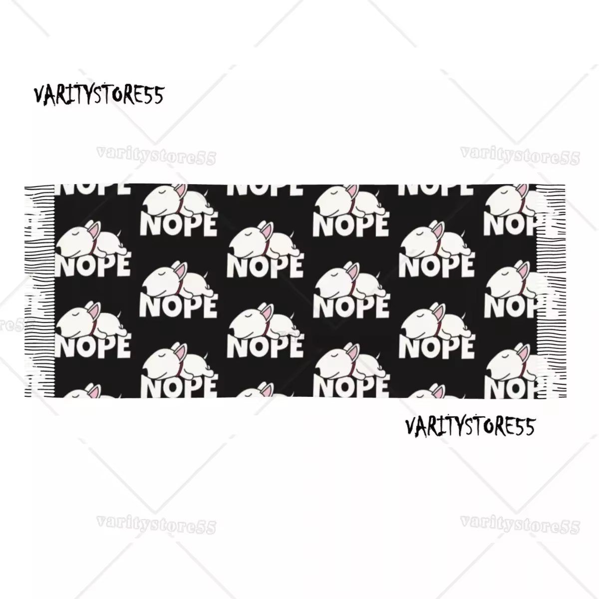 Nope Bull Terrier chien paresseux gland écharpe femmes doux Animal