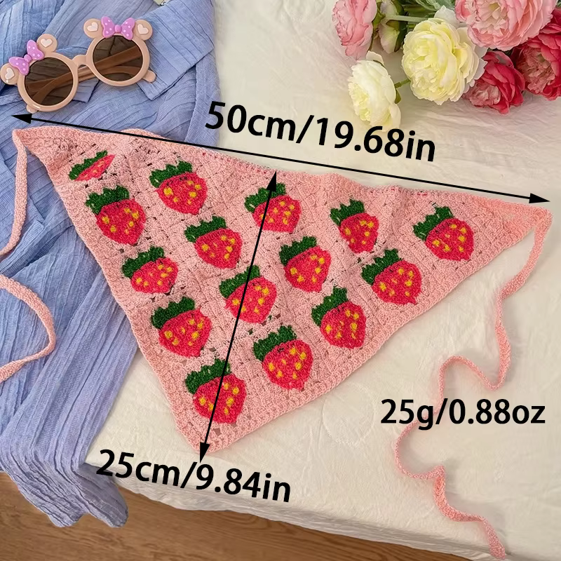 Bandeau écharpe Triangle tricoté élégant pour femmes