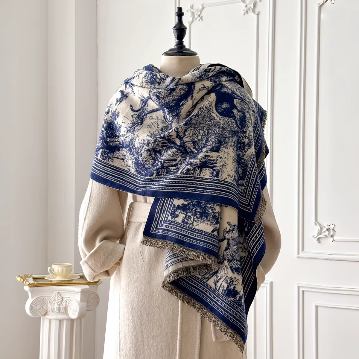 Châle Pashmina Jacquard Animal élégant pour femmes