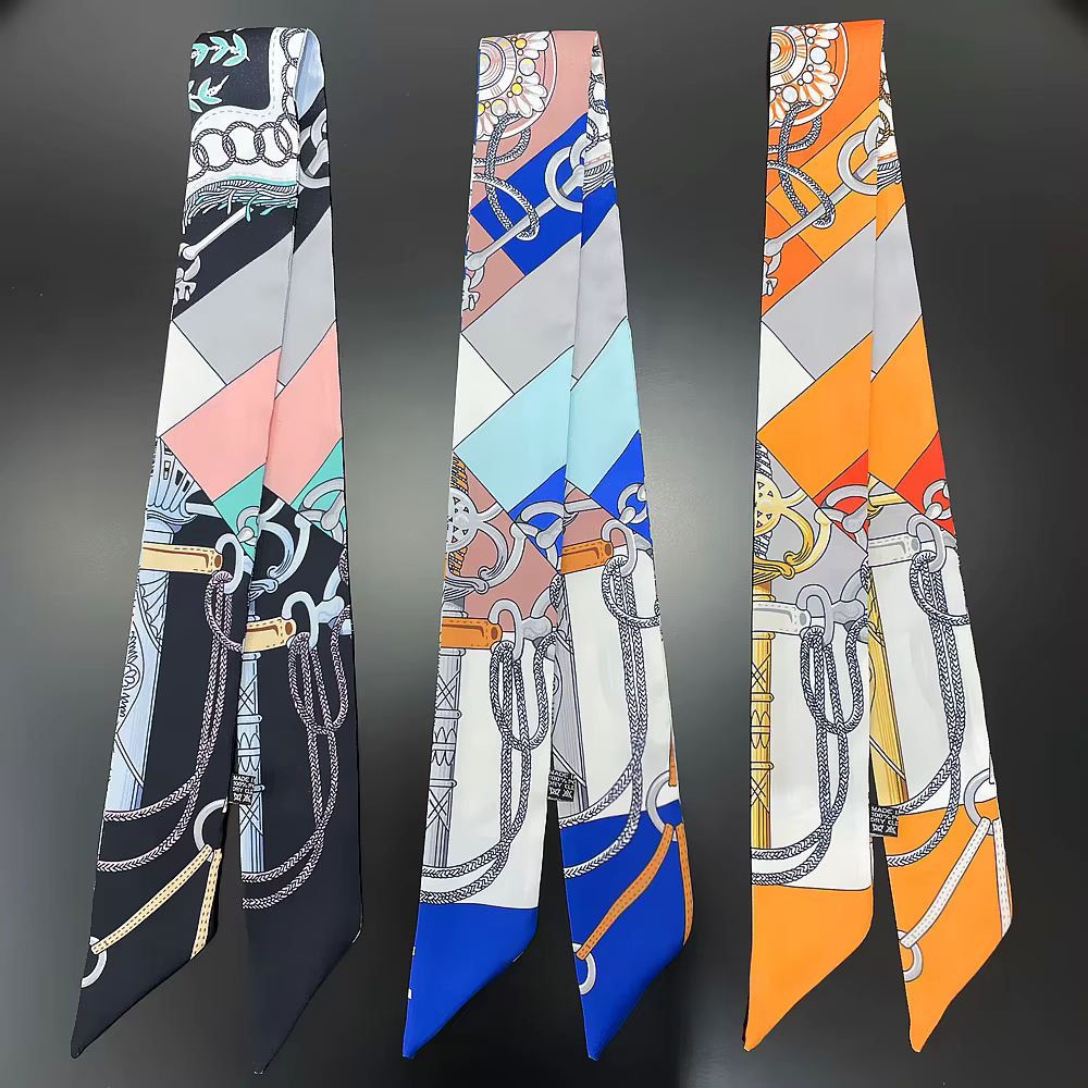 Foulard en soie sergé pour femmes
