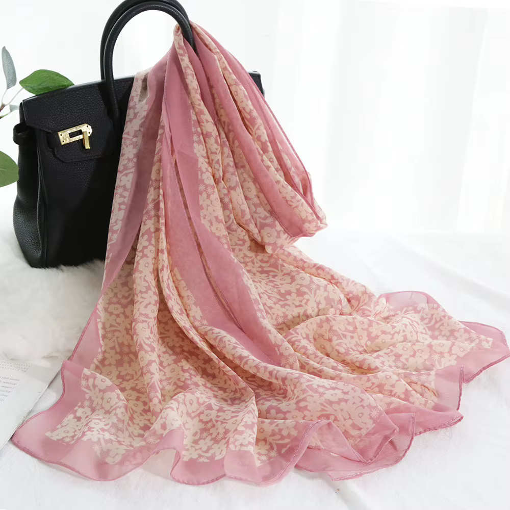 Foulard en mousseline de soie pour femmes