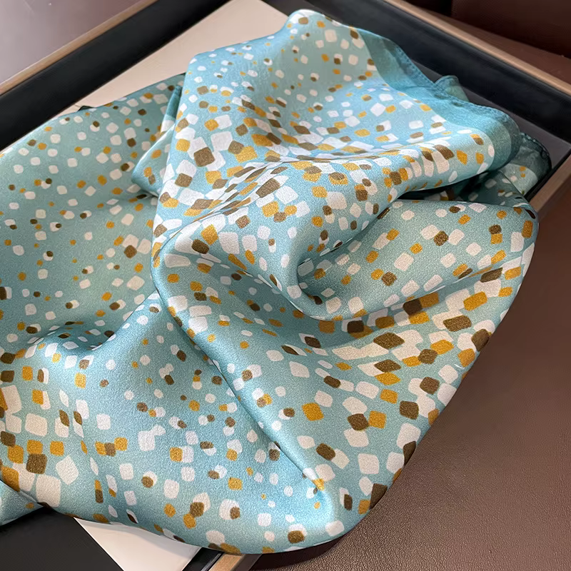 Foulard de mode pour femme en soie naturelle 100% véritable
