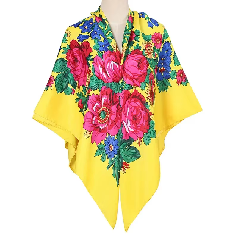 Foulard carré imprimé 140x140cm pour femmes