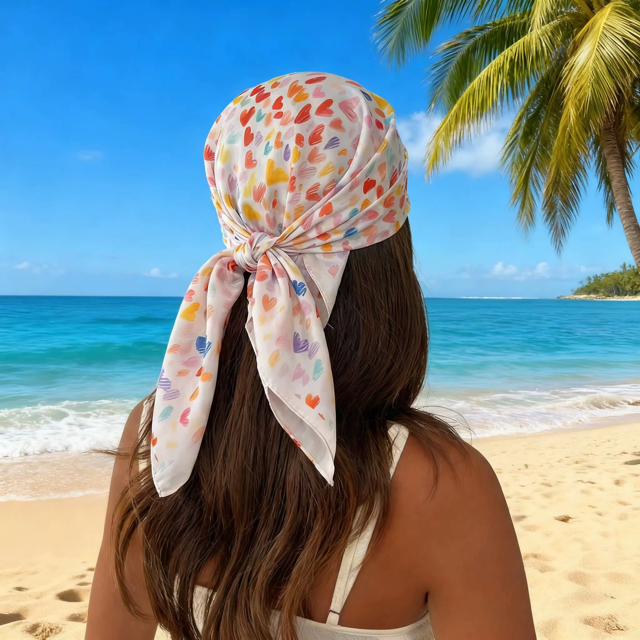 Foulard carré 70x70cm pour femme