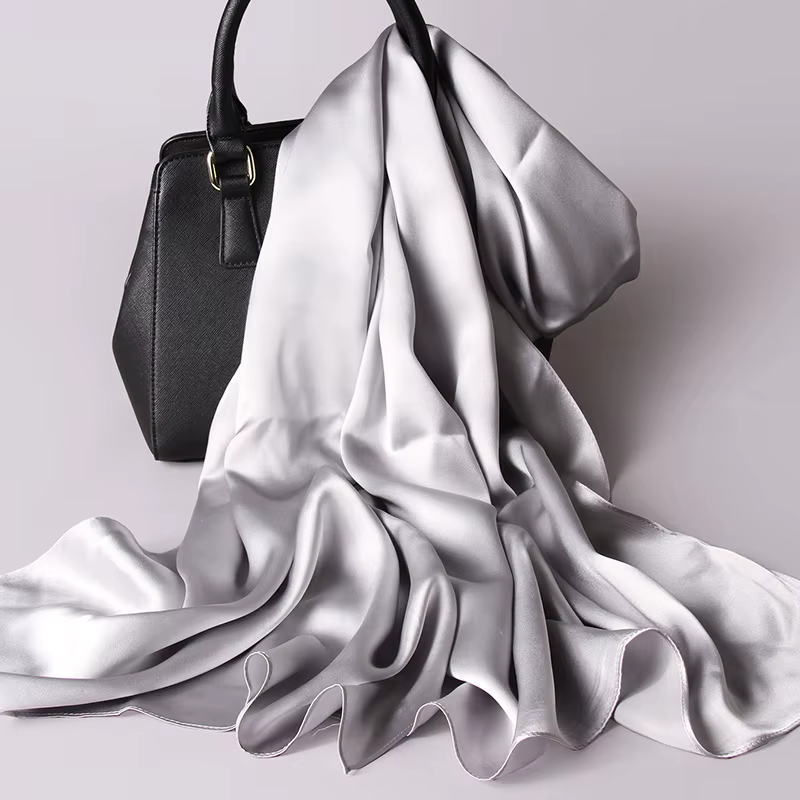 Foulard Long en soie naturelle pour femmes