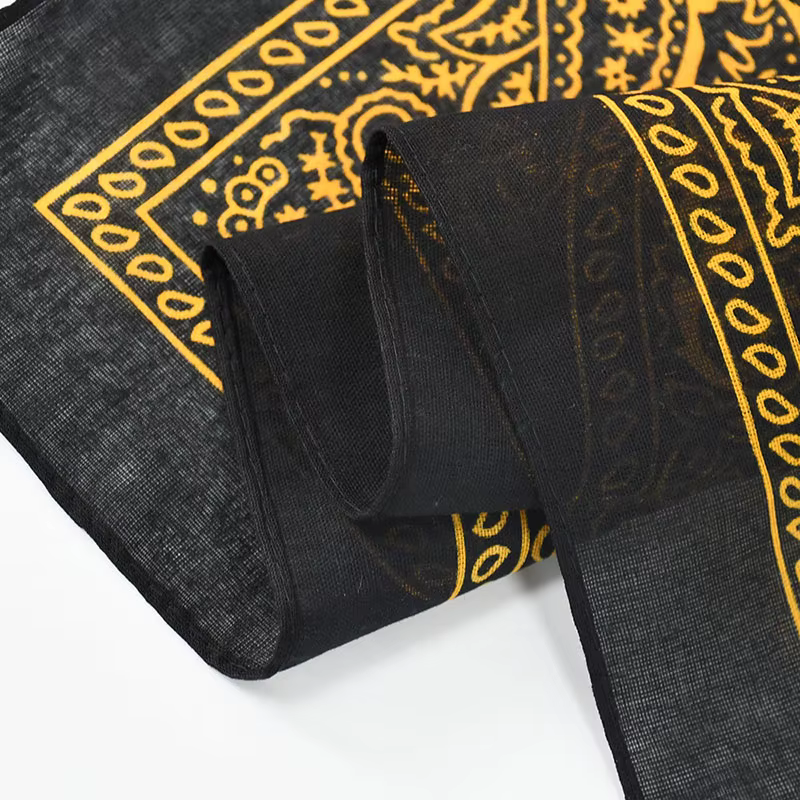 Foulard Bandana Hip Hop noir unisexe