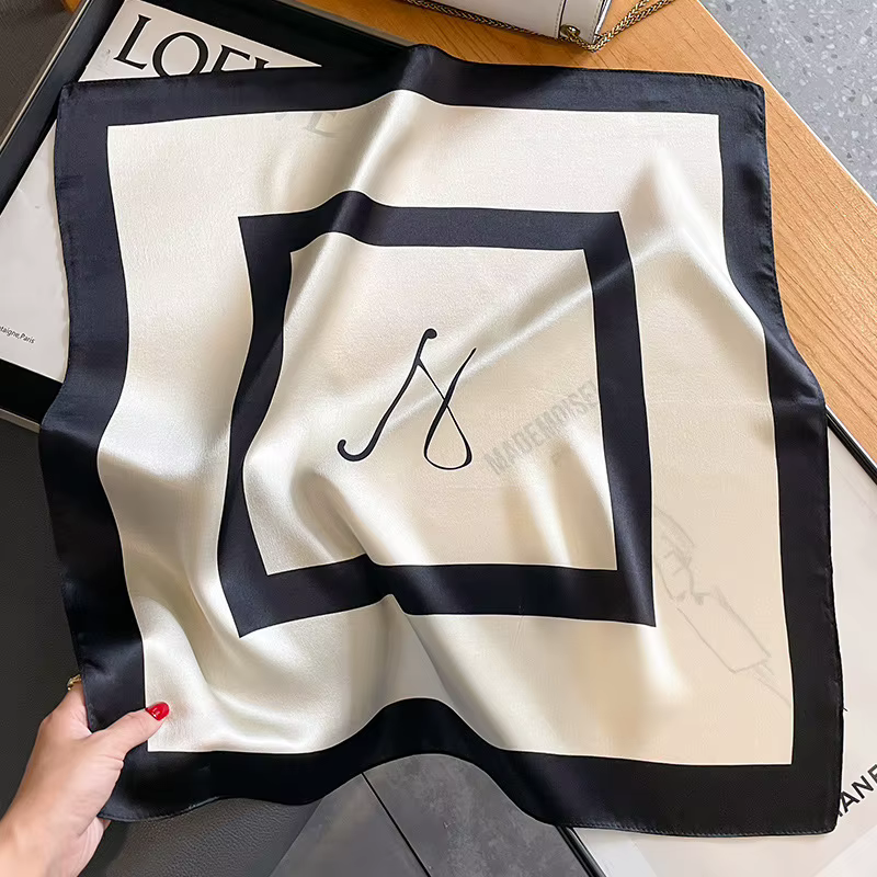 InjSquare-Foulard imprimé pour femme