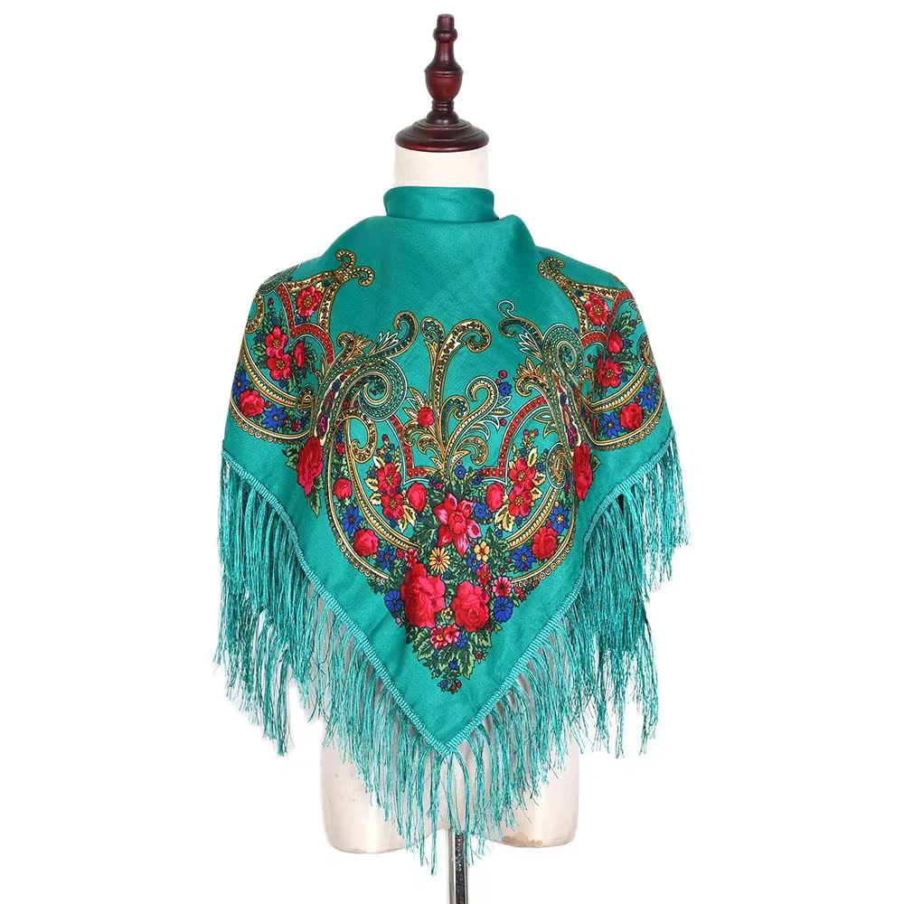 Foulard carré russe pour femmes
