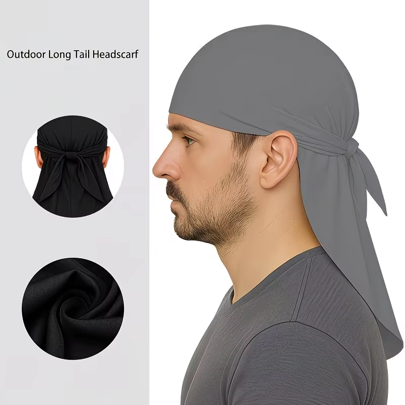 Foulard de tête soyeux pour femmes et hommes