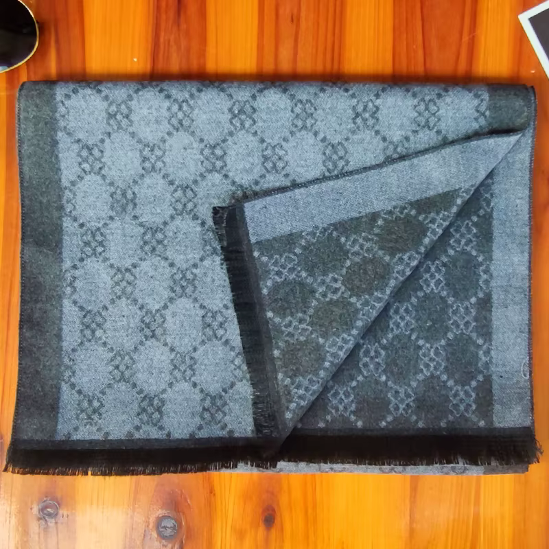 Écharpe en cachemire de luxe pour hommes doux chaud hiver Pashmina foulards