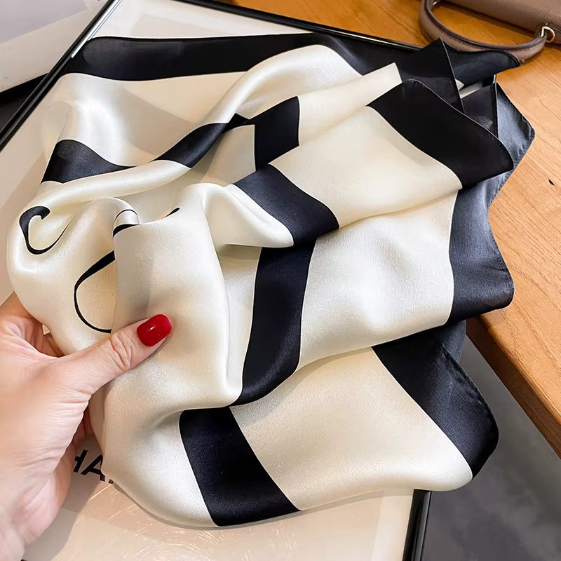 InjSquare-Foulard imprimé pour femme