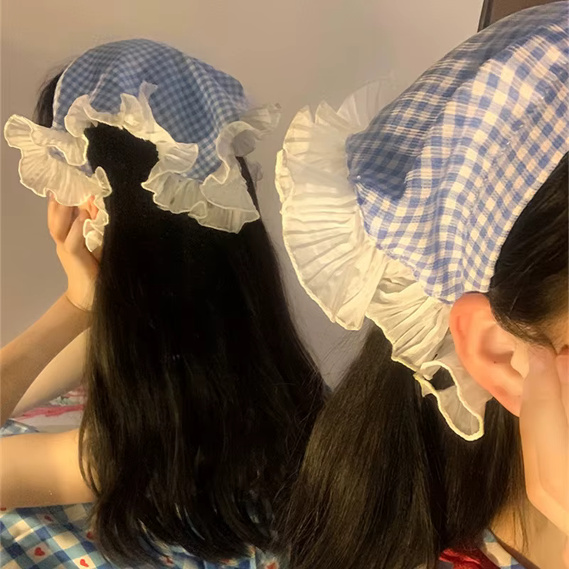 Foulard triangle en dentelle pour femmes et filles