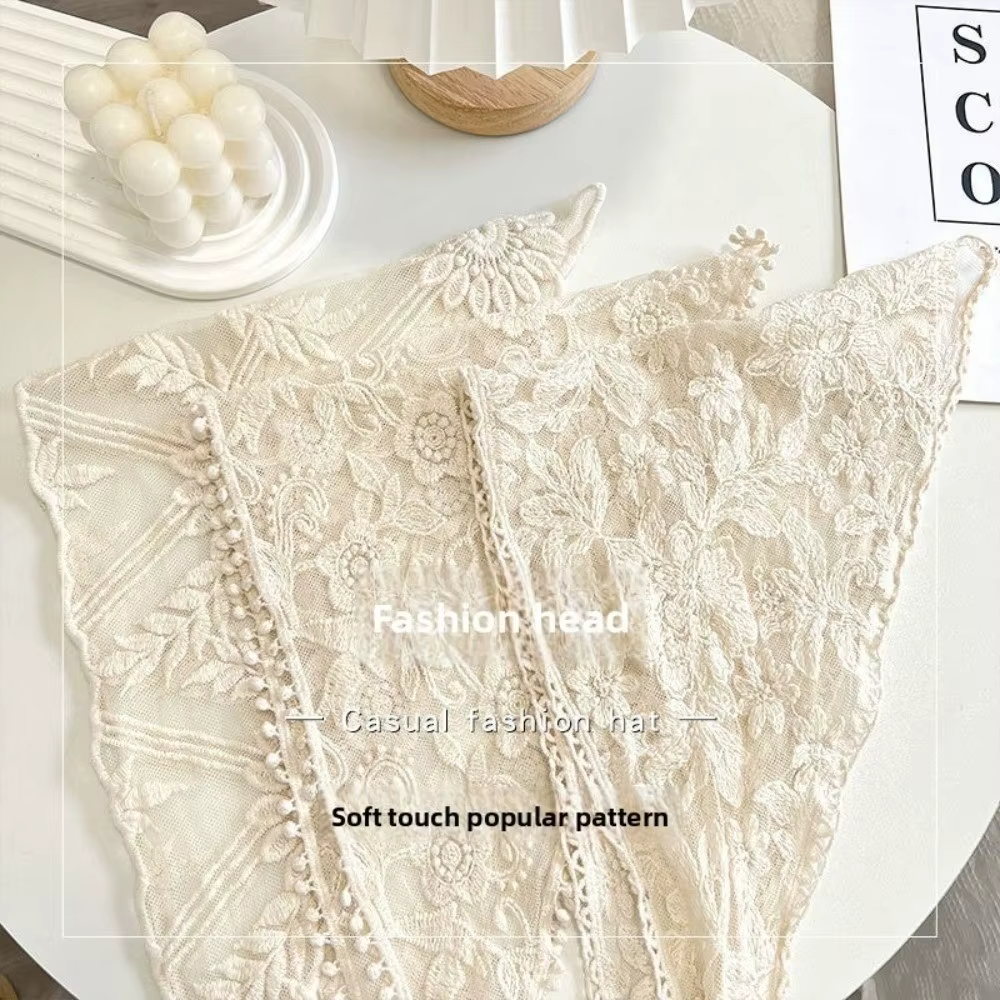 Foulard Vintage en dentelle ajouré