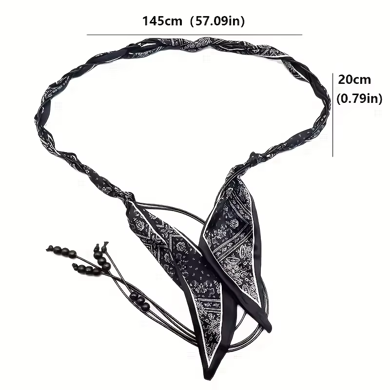 Ceinture tissée en soie pour le printemps et l'été