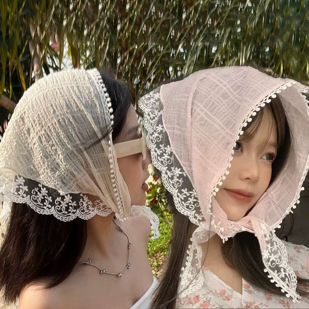 Foulard de voyage en dentelle douce pour la plage