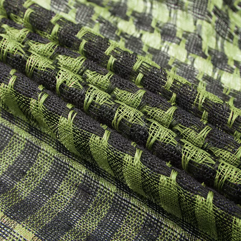 Écharpe Keffiyeh à carreaux avec pompons