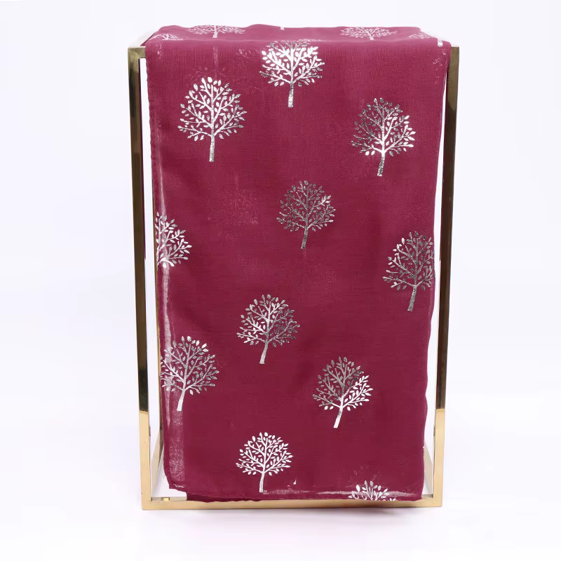 Été nouveau coton écharpe pour femmes filles étudiants argent arbre lin foulards doux tricot Viscose châle printemps femme Wrap châles