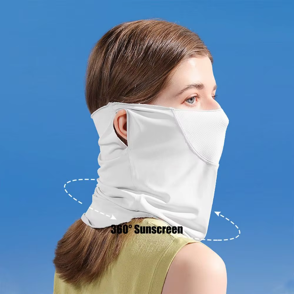 Cagoule multifonction en soie glacée