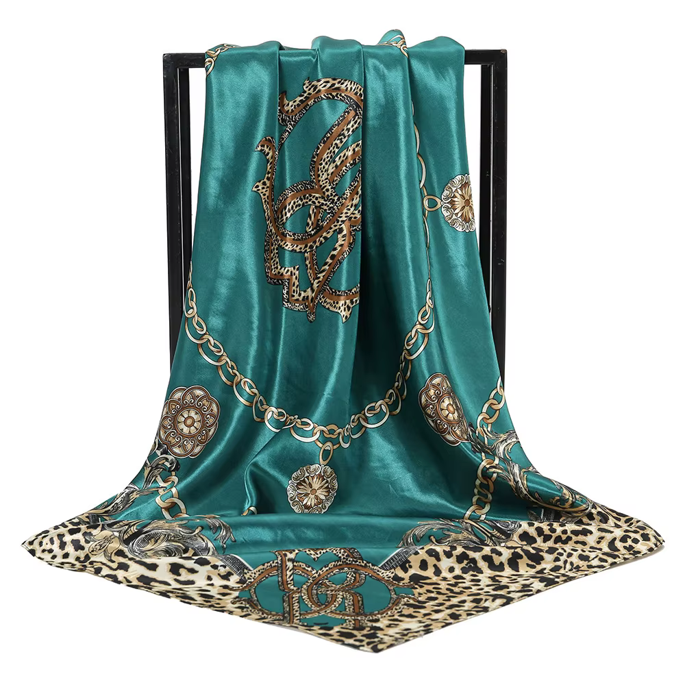 Foulard de tête en soie pour femmes