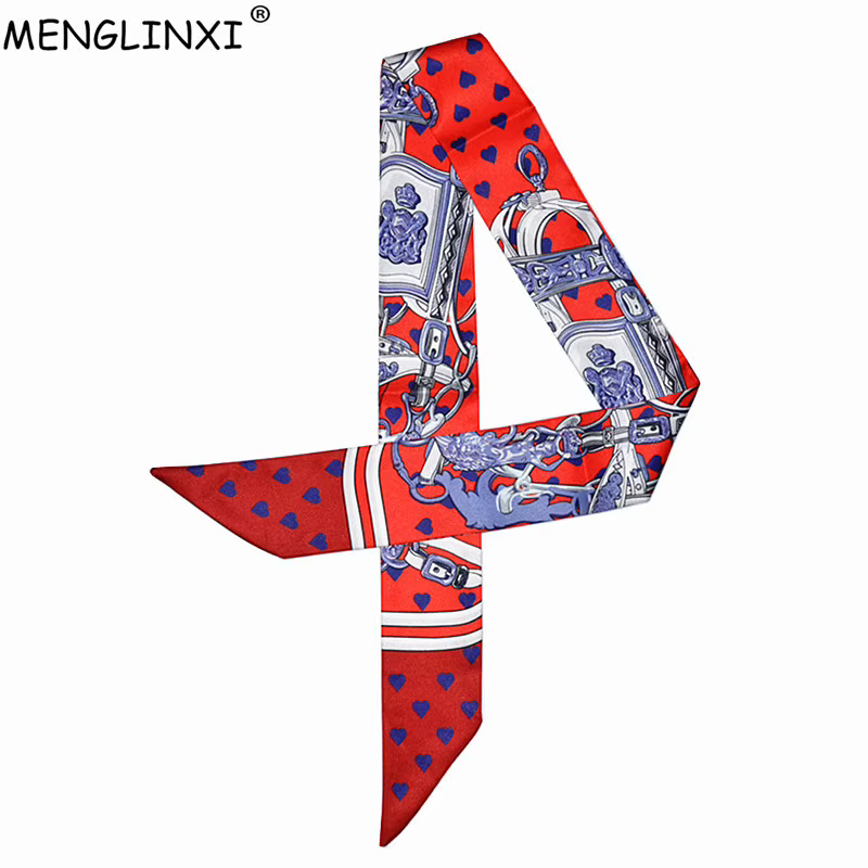 Foulard imprimé sirène et cœur pour femme, marque de luxe, nouvelle mode, 2024