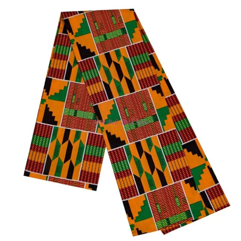 49ME – écharpe traditionnelle africaine imprimée Kente