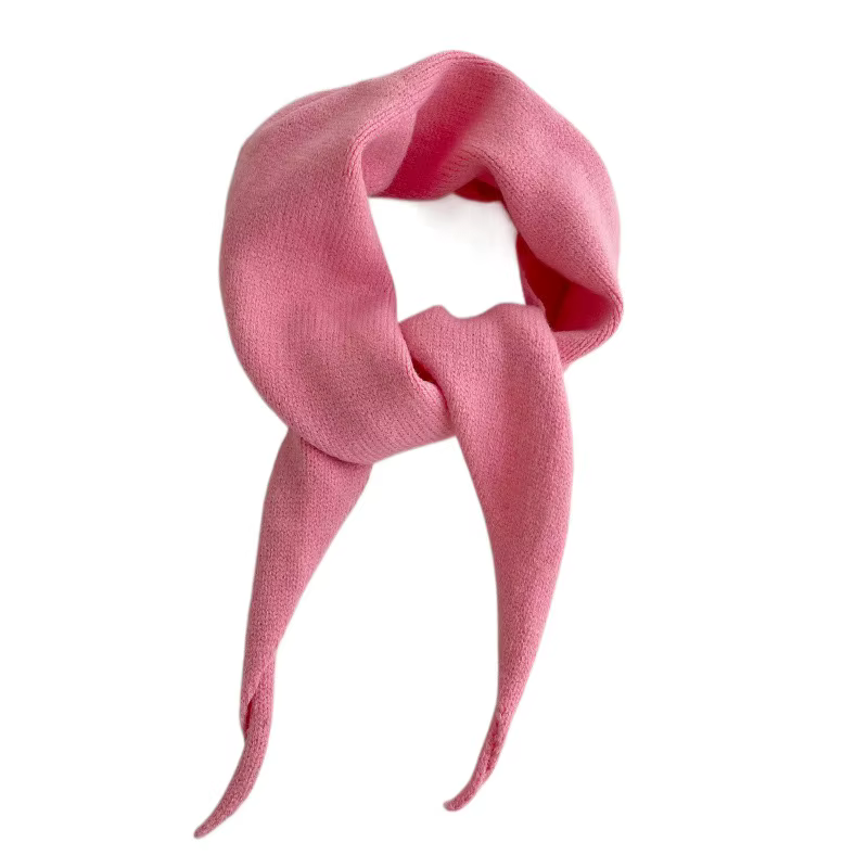 Écharpe triangulaire tricotée élégante de style coréen