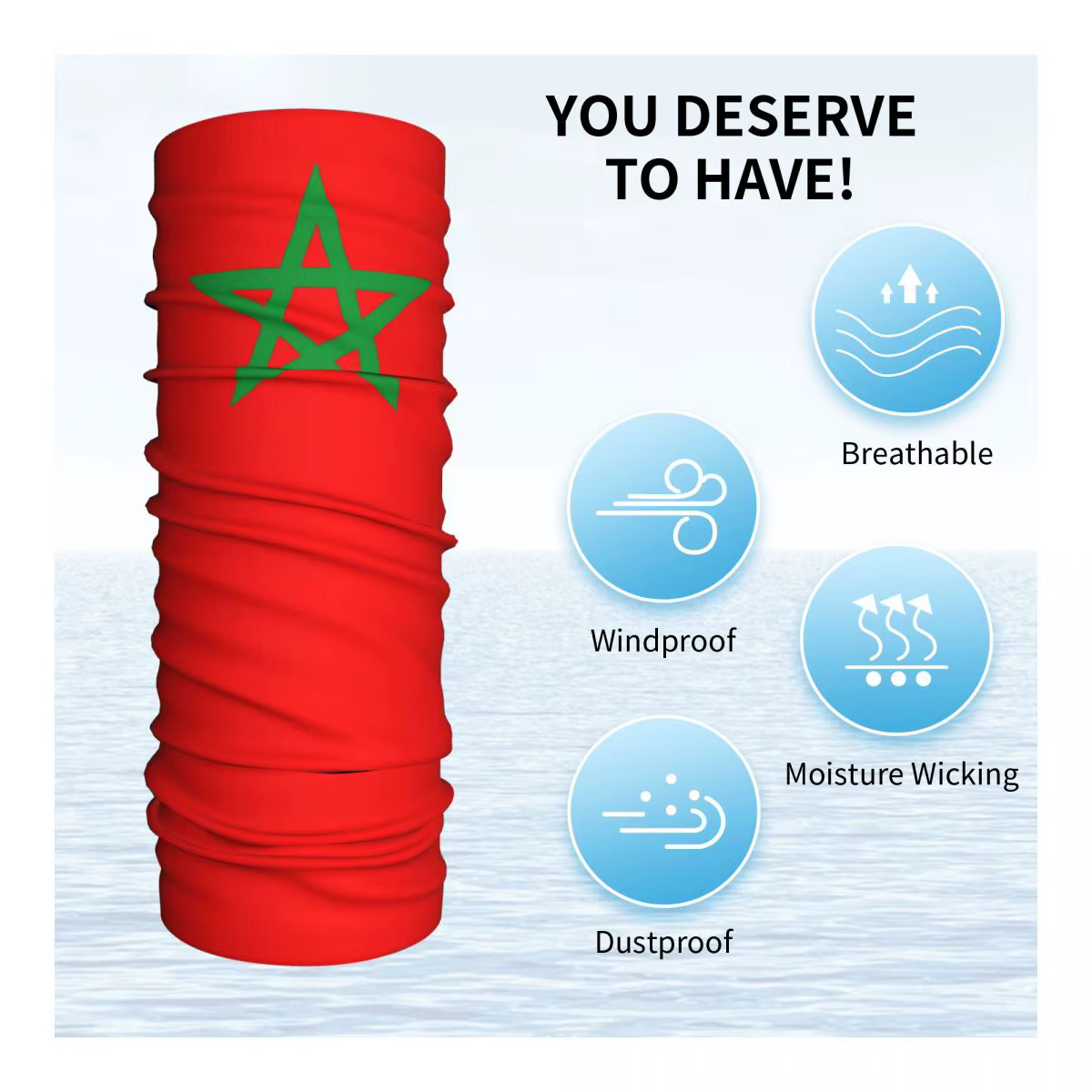 Masque cagoule imprimé The Feel of Marocain pour adultes