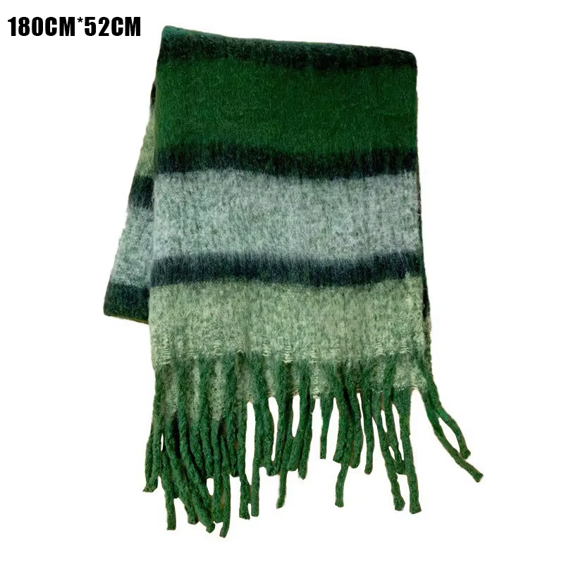 Écharpe en Mohair épaisse pour femmes