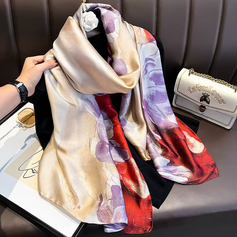 Foulard en soie de haute qualité pour femmes