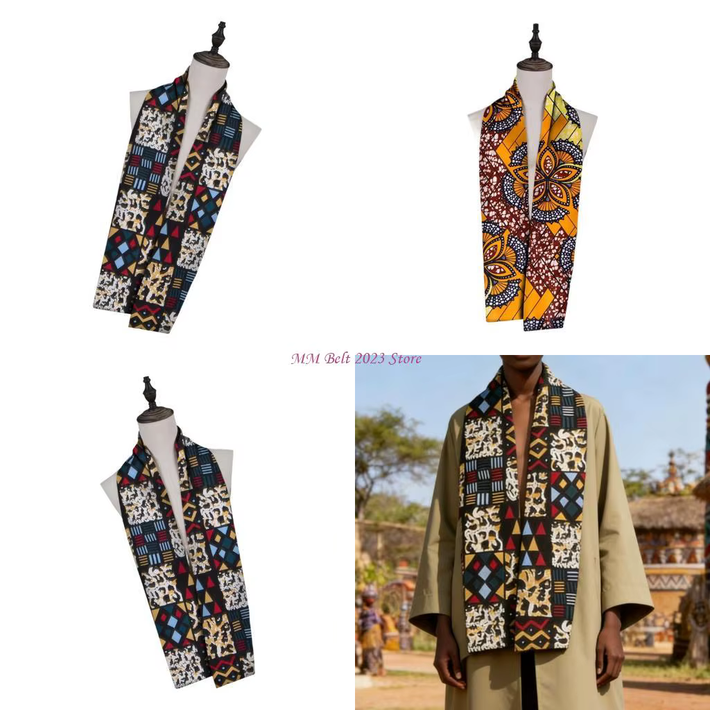49ME – écharpe traditionnelle africaine imprimée Kente