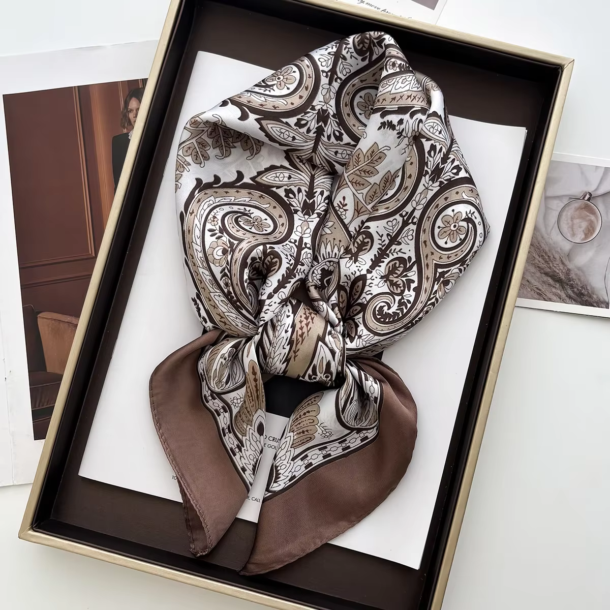 Foulard carré imprimé châle pour femmes