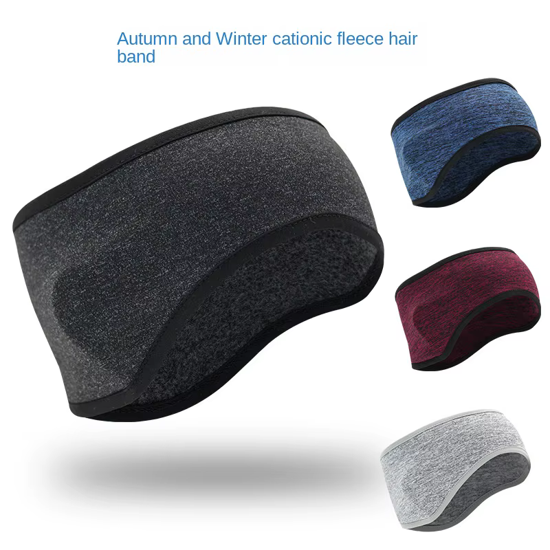 Hommes femmes cache-oreilles en plein air polaire Protection d'oreille bandeau de cheveux sport course cyclisme chaud