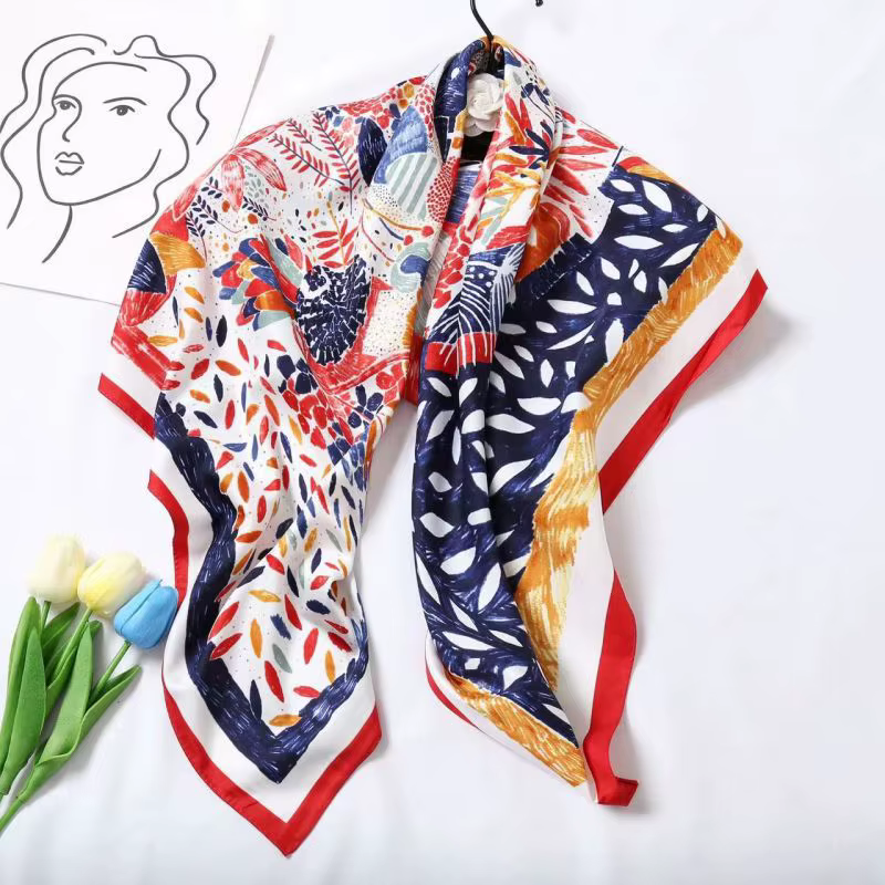 Foulard carré de haute qualité pour femme