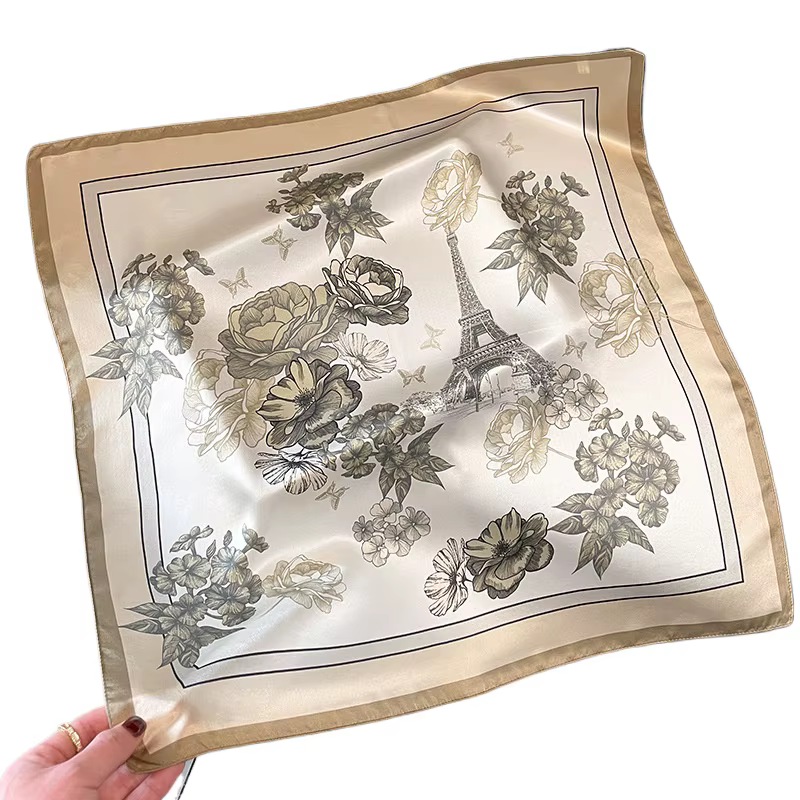 Foulard de luxe en soie 100% naturelle pour femmes