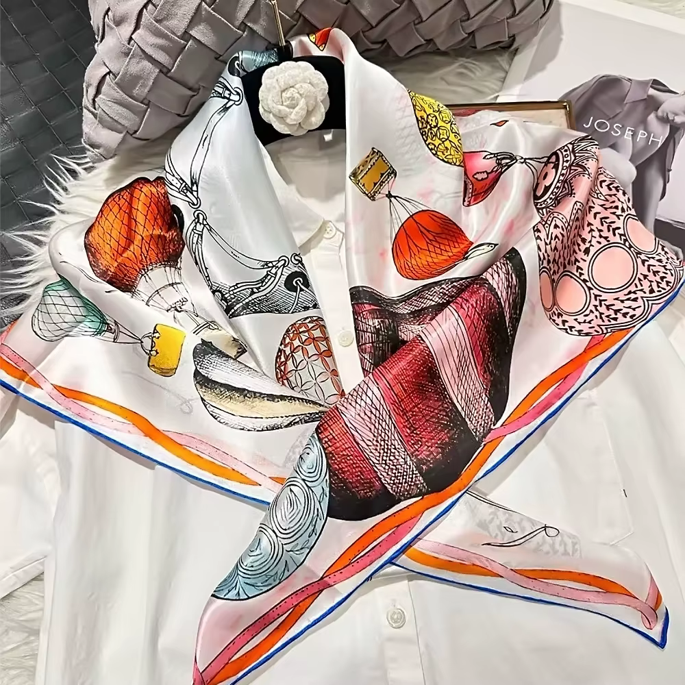 Nouveau printemps 100% foulards carrés en soie de mûrier