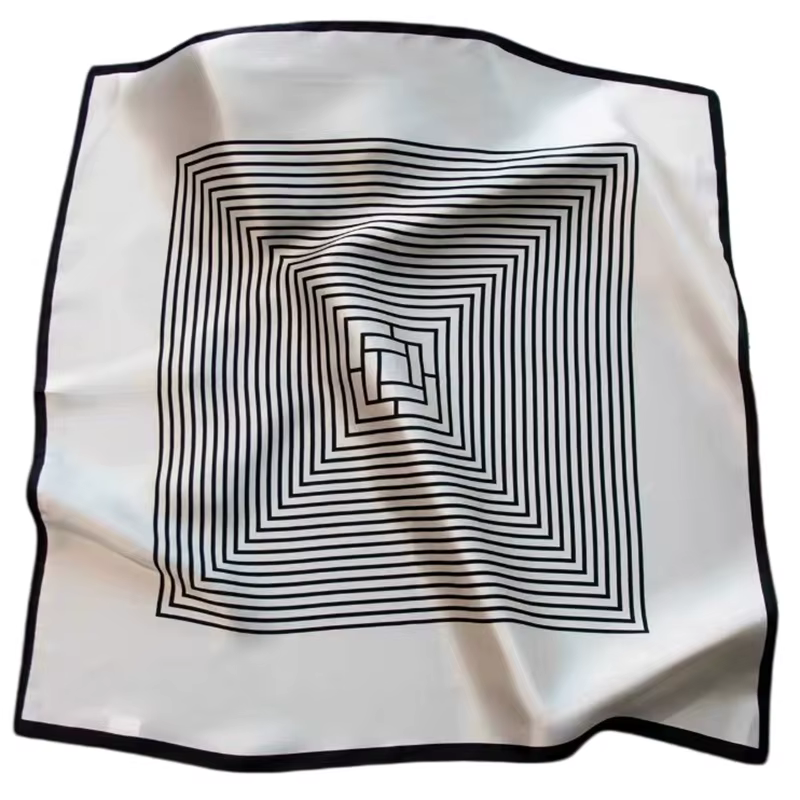Foulard en Soie Naturelle 100% Véritable pour Femme