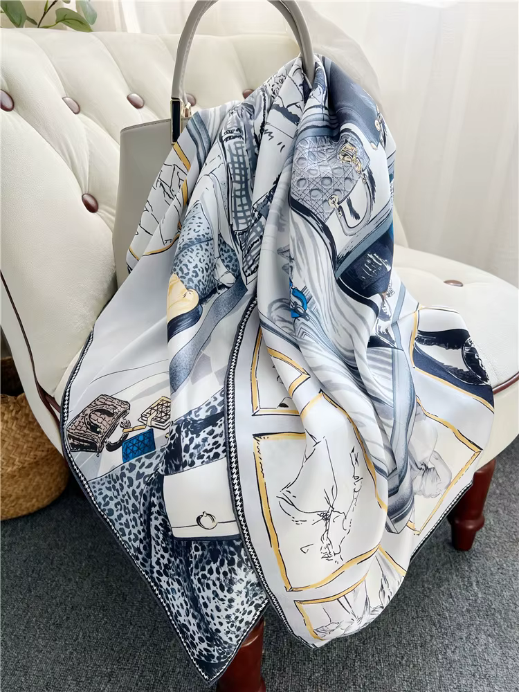 Foulard Carré Mûrier Pur pour Femme