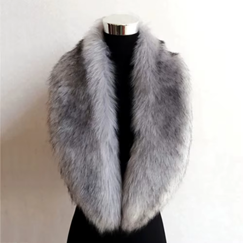Faux col en fourrure de renard