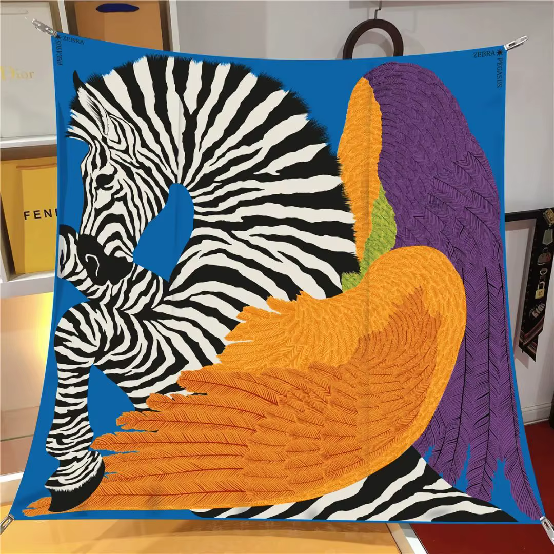 Foulard carré pour tête et cou pour femme