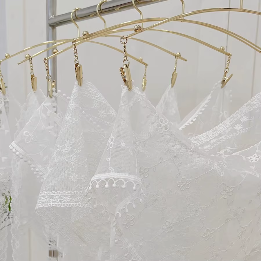 1 écharpe triangulaire en dentelle française pour filles, foulard de plage rétro blanc à fleurs